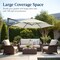Best Choice Products 10ft 360° Rotating Cantilever Offset Hanging Patio Umbrella